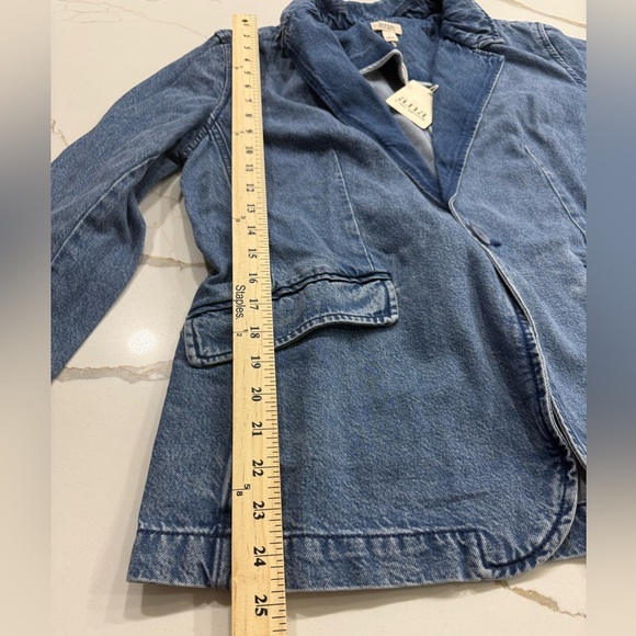 a.n.a Women's Blue Denim Blazer Size L - Picture 11 of 12